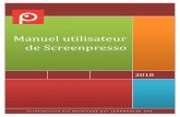 manuel Utilisateur De Screenpresso · Manuel utilisateur de Screenpresso p it r e: e 1 2 Sommaire 1 A propos de ce document ...