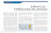 EtherCat : l’Ethernet de terrain · PDF file52 Jautomatise N° 40 - Mai-Juin 2005 Repères E therCat est le nom d’une technologie de bus de terrain basée sur Ethernet. Soutenue