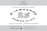 Teacher’s Guide – REVISED EDITION - agtv.vic.edu.au 2015/Language Portfolio Teacher... · Teacher’s Guide – REVISED EDITION ... Second edition 2004 by CILT, ... As part of