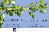 lgciv2043 : Structures En Bois - Issd.be 1.pdf · 9 Pierre Latteur –UCL –Belgique –Cours de : Structures en bois Ouvrage conseillé dans le cadre de ce cours Calcul des structures