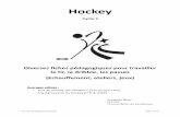 LE TCHOUK BALL - ac-nancy-metz.fr · Situations pédagogiques Unihockey Page 2 sur 36 HOCKEY : Règles du jeu Tounoi Terrain : 1/2 terrain de basket, pas de ...
