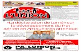 N°718 Editorial SOUZA JUIN 2014 TOGO: UNE …Union … · le développement du fret aérien en Afrique très attendue Prix: ... sera créé et aura pour mission de ... à rotavirus