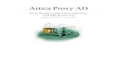 Artica Proxy ADartica.fr/download/proxy-active-directory-url-filtering.french.pdf · Le proxy sera connecté à un serveur Active Directory 2008 (Windows ... utilisateurs ne sont