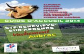 GUIDE D’ACCUEIL 2014 - argencetourisme-aubrac.com en page 1 12/02/14 15 ... stegenevieve@wanadoo.fr ... parmi les 10 plus beaux de France représentant un berger et son chien ...