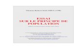 essai Sur Le Principe De Population - Prospective.free.frprospective.free.fr/IMG/pdf/Malthus_principe_de_population.pdf · Thomas-Robert Malthus (1798), Essai sur le principe de population
