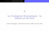 5 - La Croissance Economique: la théorie et les faitsparisschoolofeconomics.eu/docs/chassagnon-arnold/eg_2012_5.pdf · deux niveaux Ket Hde capital physique et de capital humain