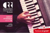2017 / 18 - conservatoirerayonnementregional.toulouse.frconservatoirerayonnementregional.toulouse.fr/public/bloc_note/CRR...Pour l’ensemble de nos concerts, l’entrée est gratuite