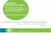 Formation Bâtiment Durable - Bruxelles Environnementenvironnement.brussels/sites/default/files/user_files/... · 2015-02-10 · Globalement, le thermostat d’ambiance permet une