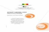 AUDIT GENRE DES INSTITUTIONS - DEEG | Dir©ction .administratif et logistique de tout le processus