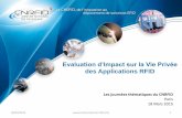 Evaluation d’Impact sur la Vie Privée journée... · 18/03/2015  1 Evaluation d’Impact sur la Vie Privée des Applications RFID Les journées thématiques du CNRFID Paris