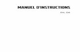MANUEL D’INSTRUCTIONS - MI Diffusion Center · D4, D6. Table des matières Préface ..... 2 Information générale de sécurité ...