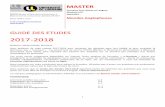 2017-2018 - Erudierudi.univ-lorraine.fr/pdf/guide-master-2017-2018.pdf · entraînement à la pratique de ces théories ... spécificité du texte proposé en terme de ... et enfin