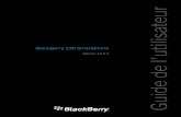 Guide de l'utilisateur - help.blackberry.com de votre terminal avec BlackBerry Link ... Faites glisser votre doigt hors de l'icône pour éviter de la sélectionner. ... comme une