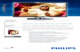 Philips 6000 series Pixel Plus HD Détendez-vous et ...€¢ Formats de lecture de musique: AAC, MP3, WMA (v2 à v9.2) • Formats de lecture de photos: JPEG • Net TV: Inclus Résolution