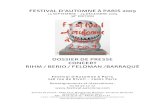 FESTIVAL D’AUTOMNE À PARIS 2009 · À l’inverse, Luciano Berio, dans la fameuse Sequenza VIII, reconduit les principes de la Chaconne de ... King of Denmark, Principal Sound,