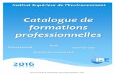 Catalogue de formations professionnelles - ISE · Les piliers de notre offre ort des ses 20 ans d’expérience dans la formation de futurs professionnels du secteur, l’S articule