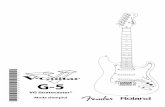 Micro GK - rolandce.com · 2 Caractéristiques principales La V-Guitar est un nouvel instrument qui allie une Fender® Stratocaster® traditionnelle à la technologie de pointe Roland.