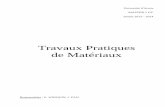 Travaux Pratiques de Matériaux - artoisgc.free.frartoisgc.free.fr/wp-content/uploads/TP-Matériaux-M1.pdf · Affaissement au cône d'Abrams (NF P 18-451). Humidifier la surface d'appui