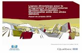 Lignes directrices pour les projets d’infrastructures des ... · Lignes directrices pour le Programme d’infrastructures Québec-Municipalités – Municipalité amie des aînés