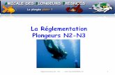 La Réglementation Plongeurs N2-N3 - plongee- glementation N2 N3 JEANPAUL.pdf · PDF fileFFESSM Niveau 2 –N3 Donc pour rappel, il faut plonger avec ? 13 Réglementation Niveau IV