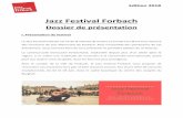 Jazz Festival Forbach - mairie-forbach.fr · Angelo Debarre Trio. Edition 2018 Pascal Masselon & Bireli Lagrène ireli Lagrène est issu d’une famille de musiciens de tradition