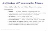 Architecture et Programmation Réseau - igm.univ-mlv.frigm.univ-mlv.fr/~duris/RESEAU/introRezo-2009.pdf · Architecture et Programmation Réseau ... Guide Pratique des Réseaux Ethernet.
