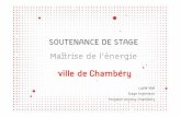 Soutenance stage FI5 -  · PDF fileSOUTENANCE DE STAGE Maîtrise de l’énergie Lucie Viat Stage ingénieur PolytechAnnecy-Chambéry