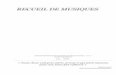 Recueil de musiques - intercom-cfr.be · 2’26 Suite n°4 in D major, BWV 1069 _ Réjouissance Capella Istropolitana/J. Dvorak 3’19 Brand. Concerto n°2 in F maj. ... Humoresque