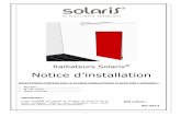 FR NOTICE SOLARIS - GUIDE INSTALL - Systec Therm AG Radiateurs... · 5 1.2. Distances de sécurité Respecter les distances minimales requises Les radiateurs SOLARIS® doivent être
