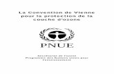 La Convention de Vienne pour la protection de la couche d ... · du Protocole de Montréal relatif à des substances qui appauvrissent la couche d’ozone, Programme des Nations Unies