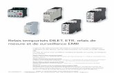 EATON / MOELLER - Documentation: Relais … ETR2Relais temporisé 24 - 240 V AC, 50/60 Hz 24 - 240 V DC 400 V CA, 50/60 Hz Courant d'emploi AC-15 Courant thermique ...