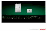Brochure Batteries de condensateurs APCQ Solutions pour … · Batteries de condensateurs APCQ Présentation Panorama de la gamme APCQ 2 Batterie de condensateurs, gamme APCQ 4 Conception