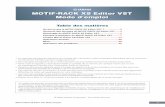 MOTIF-RACK XS Editor VST Owner's Manual · PDF fileStructure des données du MOTIF-RACK XS Editor VST ... Le message suivant s'afﬁche : ... Une piste MIDI est créée et la fenêtre
