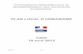 PLAN LOCAL D’URBANISME - cnig.gouv.fr · Standard de données COVADIS du thème Plan local d'urbanisme ... document générique servant de référence aux opérations de dématérialisation
