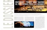 r MUSIQUE - agence-musicale.comagence-musicale.com/docs/Evenementiel_Dossier musique.pdf · Traditionnel, manouche, swing, New Orléans, blues, bossa nova, vocal ou instrumental,