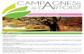 CAMP GNES DE L’A Octobre 2017campagnesartois.fr/images/tourisme/infolettre-tourisme-octobre2017.pdf · Jardin privé d’inspiration anglaise de 5000m² composé de 2000 plantes