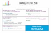 Portes ouvertes 2018 - stjo-questembert.fr · Section Cinéma Audiovisuel - sections européennes Anglais. Mentions Complémentaires ... Classe ULIS Pro. VANNES : Lycée Saint-Paul