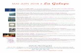 mai-juin 2018 à La Galupelagalupe-urt.com/fichiers/GalupeProgramme05-06-18.pdf · mai-juin 2018 à La Galupe 1er mai au 1er juillet 2018 « Le Gouf de Capbreton », photographies