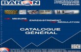  · baron tempÉrature hygromÉtrie pression mesure enregistrement rÉgulation catalogue gÉnÉral baron sas - zin - 42, rue lazare carnot - bp183 -