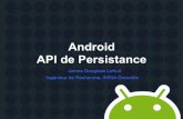 Android API de Persistance - aramis.resinfo.orgaramis.resinfo.org/wiki/lib/exe/fetch.php?media=ateliers:android... · • Stockage SQLite sur Android – Introduction Générale à