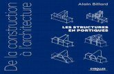 Alain Billard LES STRUCTURES EN PORTIQUES · 1.1.1 Naissance et évolution du concept de portique de poteaux et de poutres ..... 13 1.1.2 Trois inventions pour contourner les lois
