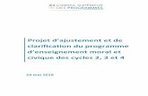Projet ajustement et clarification Programme enseignement moral et civique cycles 2-3 ...cache.media.education.gouv.fr/file/CSP/00/2/Projet... · 2018-06-18 · Projet d’ajustement