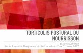 TORTICOLIS POSTURAL DU NOURRISSON - ch-dax.fr · « la dystonie englobe des anomalies de posture ... The Clinical Presentation and Outcomes of Treatment of Congenital Muscular Torticollis