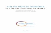 ETAT DES COÛTS DE PRODUCTION DE L’ÉOLIEN … Eolien/Etat Coût de... · 4 Etat des coûts de production de l’éolien terrestre en France La présente note fait état des résultats