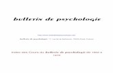 bulletin de psychologie bulletin.pdf · Table des matières : COURS DU BULLETIN DE PSYCHOLOGIE — TOME XXIII 1969-1970 FILLOUX (Jean-Claude) Pédagogie et groupe LAPLANCHE (Jean)