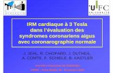 IRM cardiaque   3 Tesla dans lâ€™©valuation des pe. IRM cardiaque   3 Tesla dans lâ€™©valuation