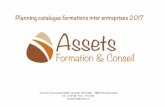 Planning catalogue formations inter entreprises 2017 - .Excel : VBA 24,25,26,27,28 matin Word: Initiation