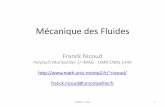 Mécanique des Fluides - math.univ-montp2.frnicoud/Cours/MKFLU - turbulence.pdf · mécanique des fluides (Navier-Stokes ou Euler, pas Stokes) • Ces équations sont déterministes,