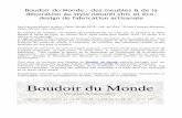 communiqué Boudoir du Monde · 2016-08-19 · Microsoft Word - communiqué Boudoir du Monde.docx Created Date: 8/19/2016 2:59:45 PM ...