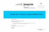 Ecole de l’Inserm Liliane Bettencourt · médicale Schéma du cursus de l’Ecole ... • 6 heures d’analyse d’article 14 jours pleins de ... •12 ECTS - validation des 2 mois